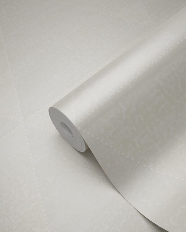Origin Wallcoverings tapeet kulunud metall kolmnurgad - elevandiluuvalge