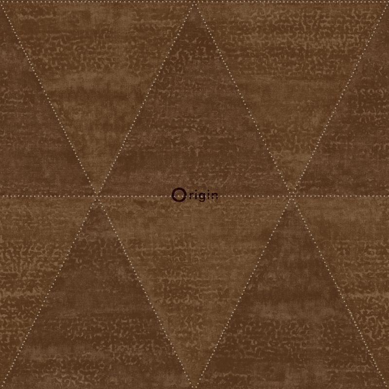 Origin Wallcoverings tapeet kulunud metall kolmnurgad - roostepruun