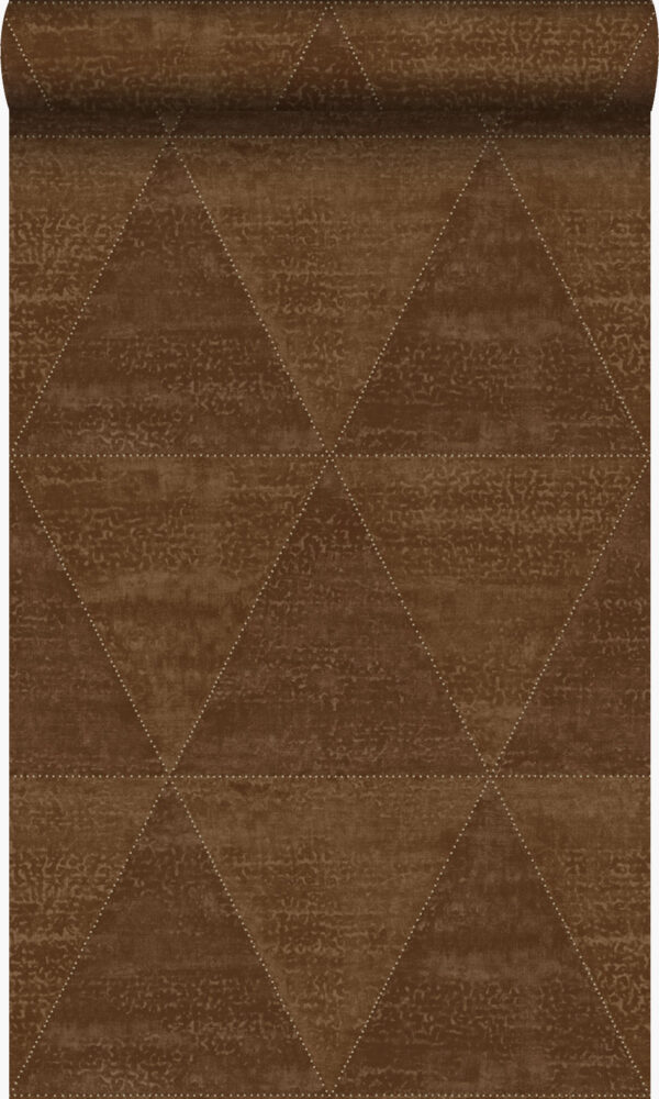 Origin Wallcoverings tapeet kulunud metall kolmnurgad - roostepruun
