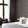 Origin Wallcoverings tapeet peened triibud - pruun ja hele läikiv kuld