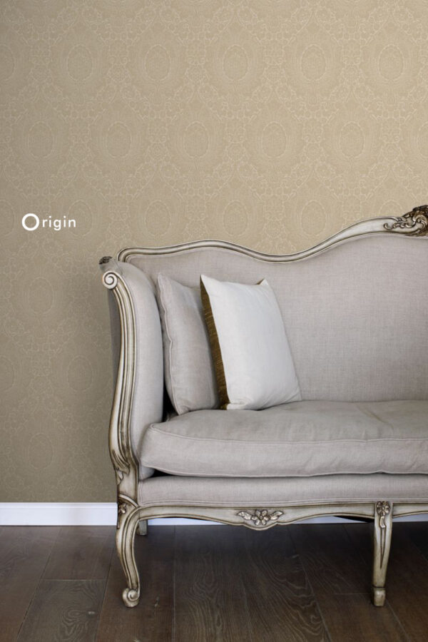 Origin Wallcoverings tapeet ornament - šampanja beež