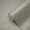Origin Wallcoverings tapeet ornament - taupe ja läikiv pronks