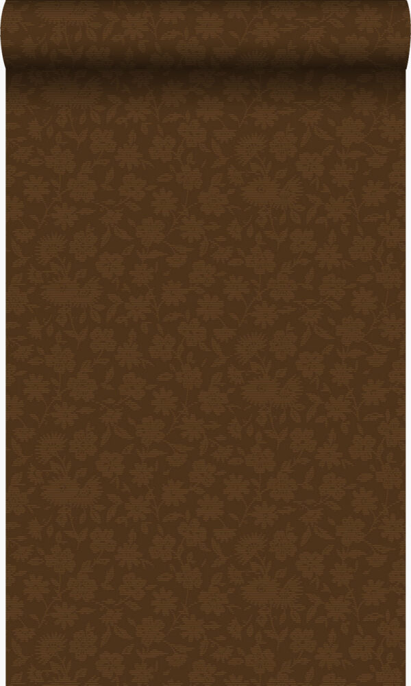 Origin Wallcoverings lillemotiiv tapeet - pruun ja hele läikiv kuld