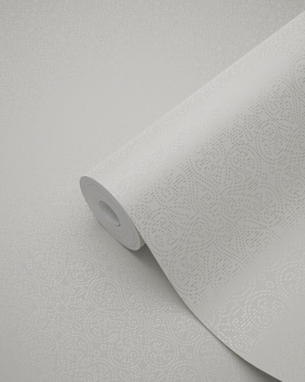 Origin Wallcoverings tapeet väikesed ornamentide õied - valge
