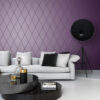 Origin Wallcoverings tapeet rombimotiiv - lilla