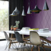 Origin Wallcoverings tapeet rombimotiiv - lilla