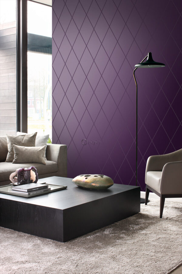 Origin Wallcoverings tapeet rombimotiiv - lilla