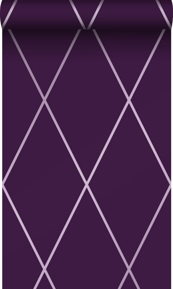 Origin Wallcoverings tapeet rombimotiiv - lilla