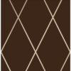 Origin Wallcoverings tapeet rombimotiiv - matt pruun ja läikiv pronks