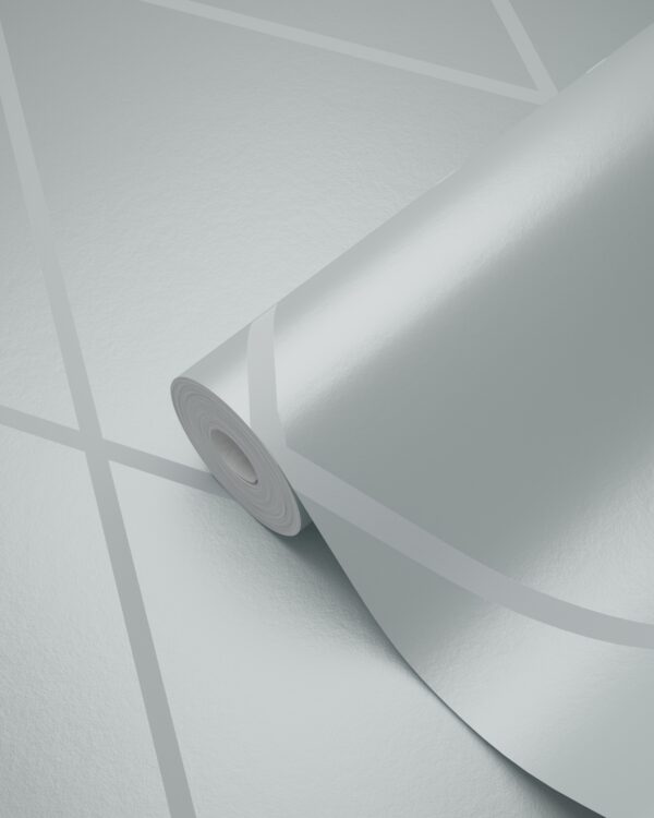 Origin Wallcoverings tapeet rombimotiiv - jääsinine