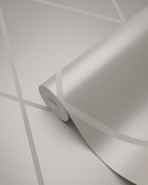 Origin Wallcoverings tapeet rombimotiiv - soe hõbe