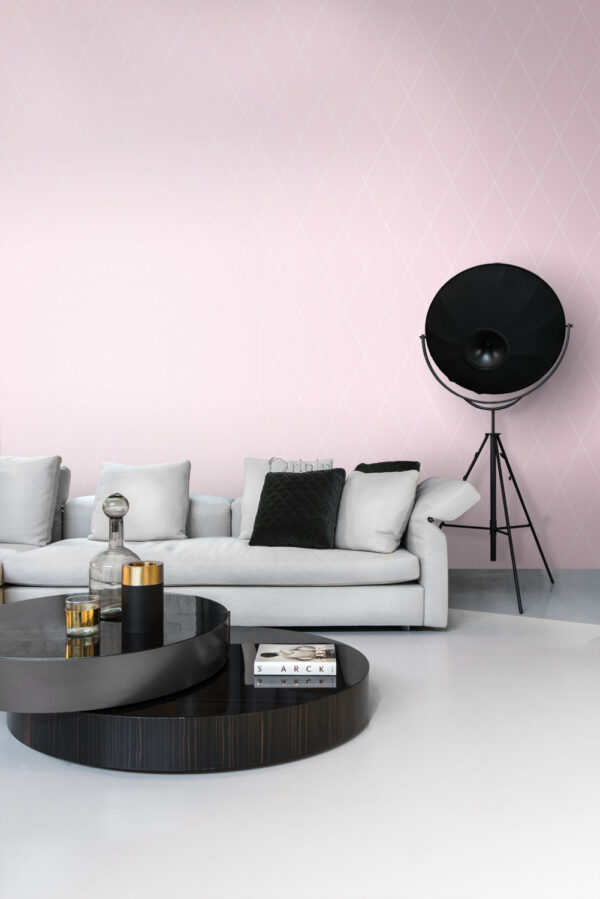 Origin Wallcoverings tapeet rombimotiiv - roosa