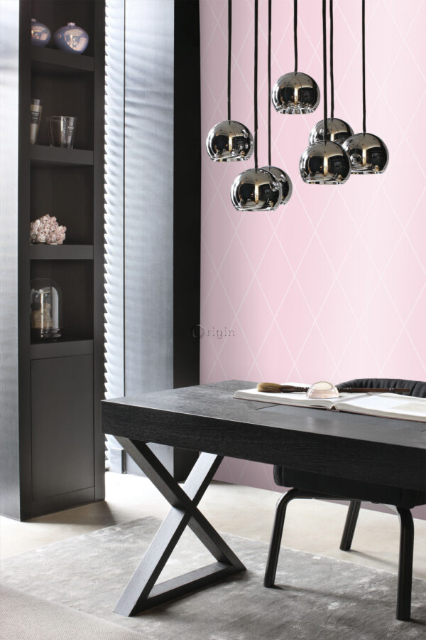 Origin Wallcoverings tapeet rombimotiiv - roosa