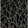 Origin Wallcoverings tapeet õieoksad - matt must ja hall