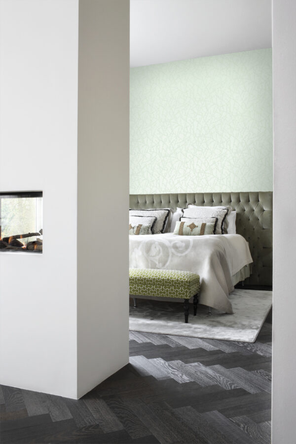 Origin Wallcoverings tapeet õieprint - mündiroheline