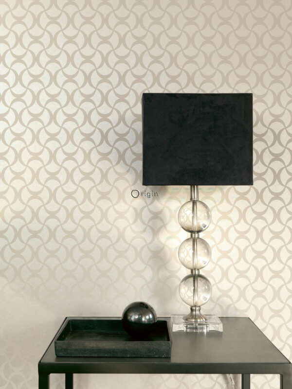 Origin Wallcoverings tapeet graafiline soe hõbe