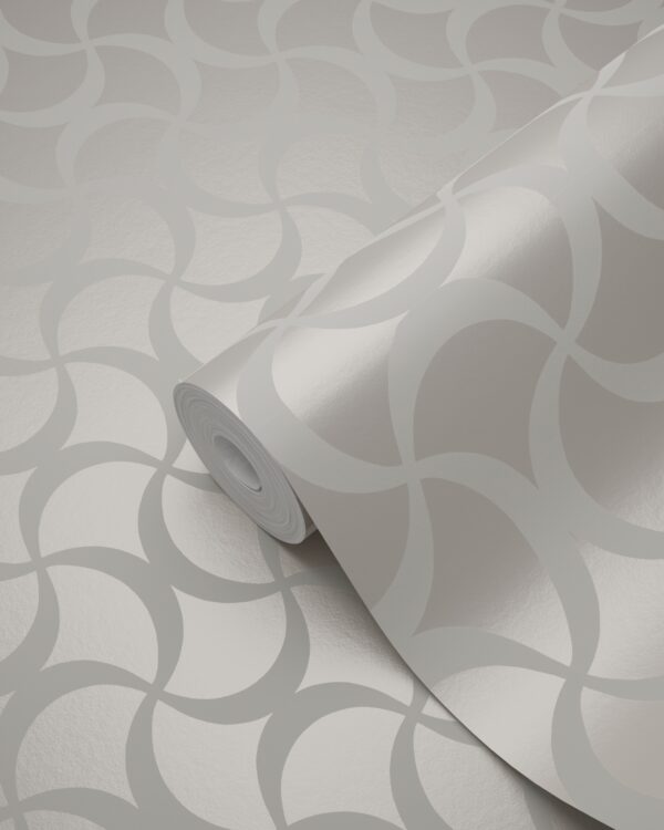 Origin Wallcoverings tapeet graafiline soe hõbe