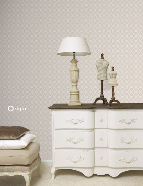 Origin Wallcoverings tapeet graafiline soe hõbe