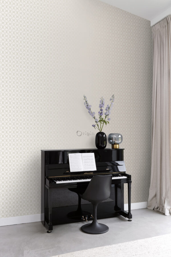 Origin Wallcoverings tapeet graafiline soe hõbe