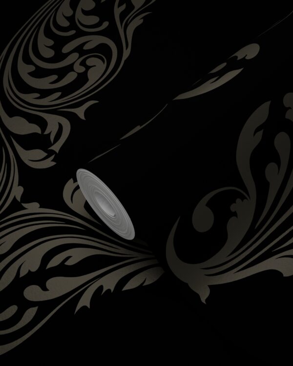 Origin Wallcoverings ornament tapeet - matt must ja hall
