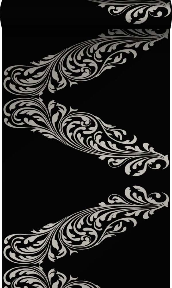 Origin Wallcoverings ornament tapeet - matt must ja hall