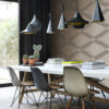 Origin Wallcoverings tapeet ornament läikiv pronks ja pruun