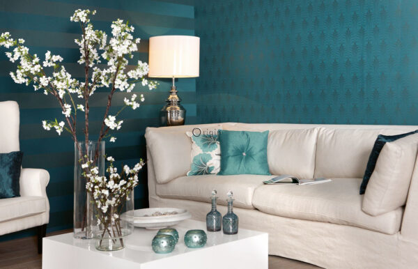 Origin Wallcoverings tapeediribad - türkiissinine