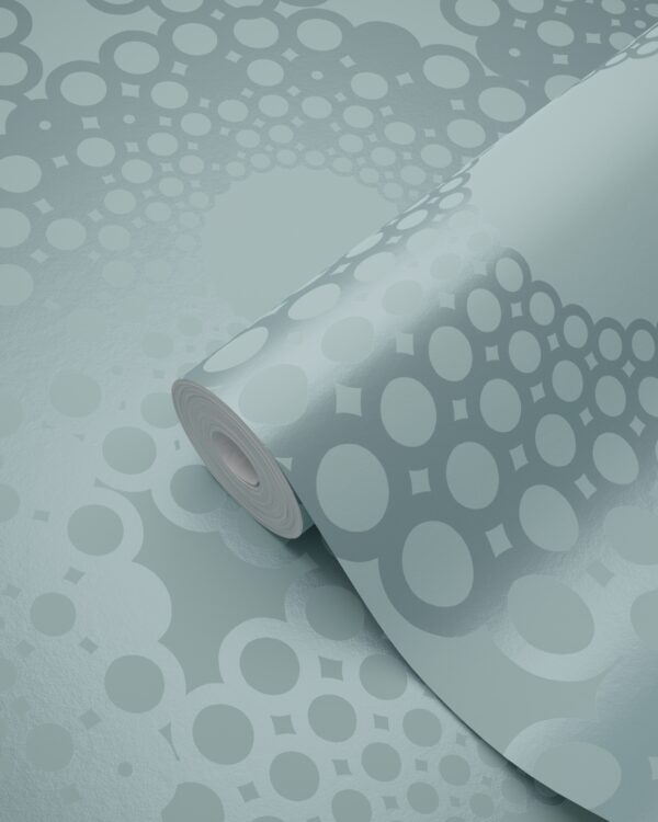 Origin Wallcoverings tapeet graafiline vorm jääsinine