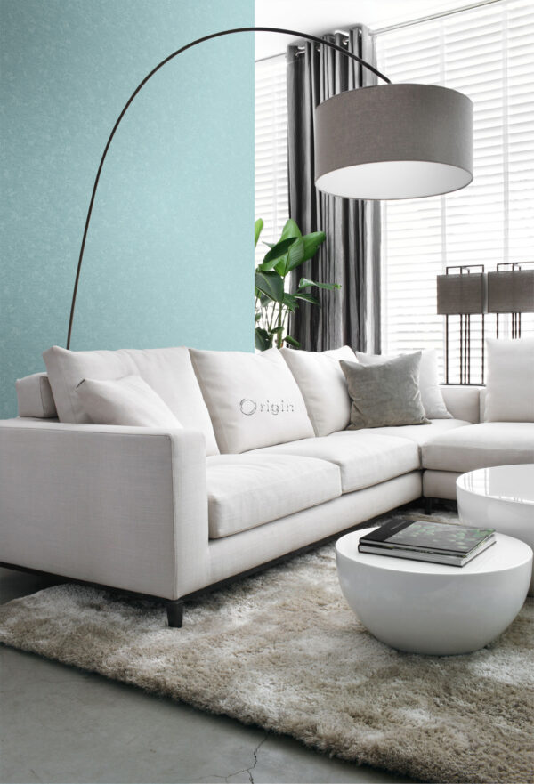 Origin Wallcoverings tapeet ühtlane jääsinine