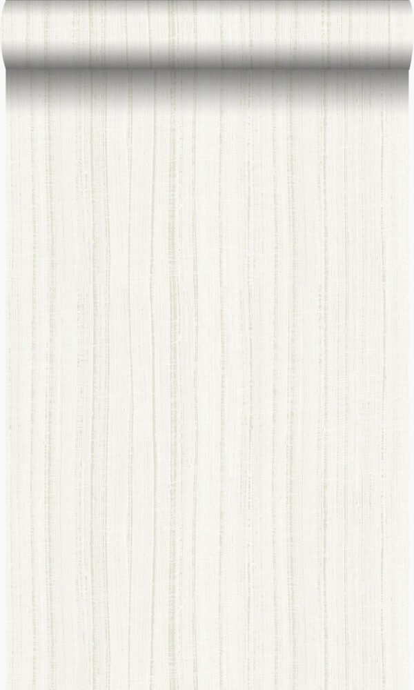 Origin Wallcoverings tapeet peened ebaühtlased triibud liivstruktuur - valge