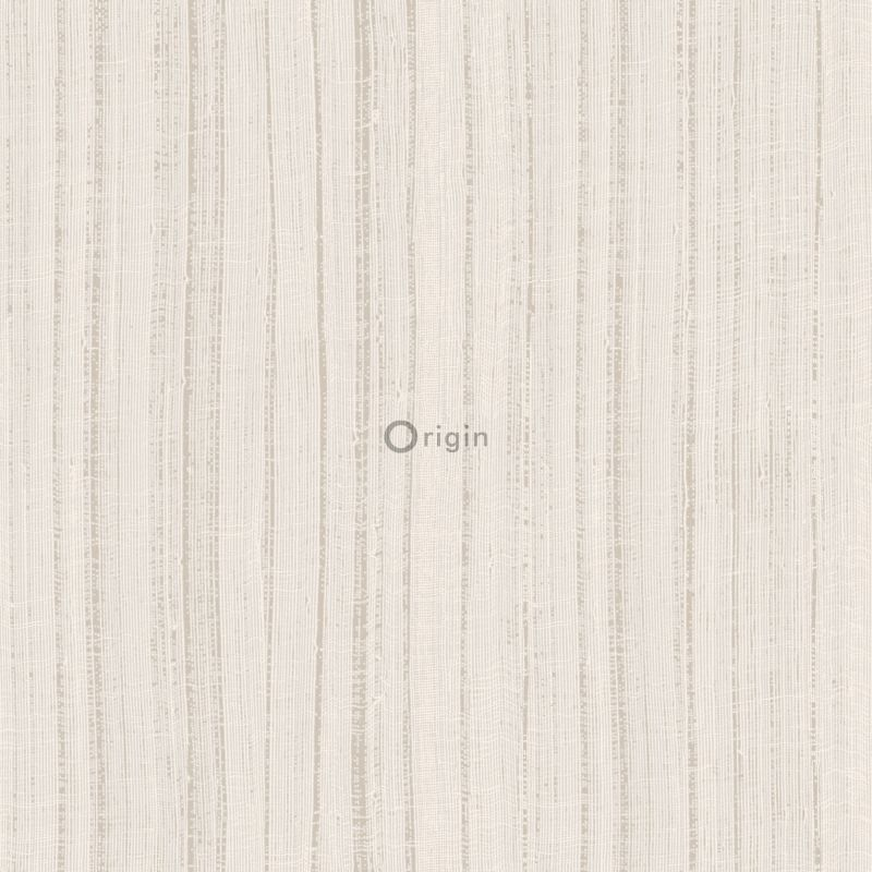 Origin Wallcoverings tapeet peened ebaühtlased triibud liivstruktuur beež