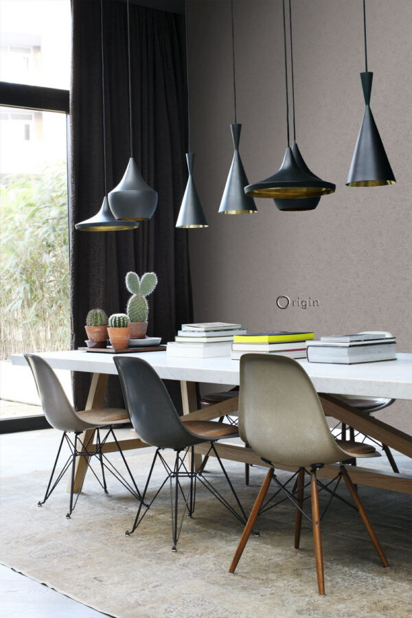 Origin Wallcoverings tapeet lihtne taupe ja läikiv pronks