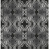 Origin Wallcoverings tapeet graafiline vorm - must ja hõbedane