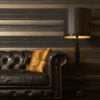 Origin Wallcoverings tapeediribad - must ja läikiv pronks