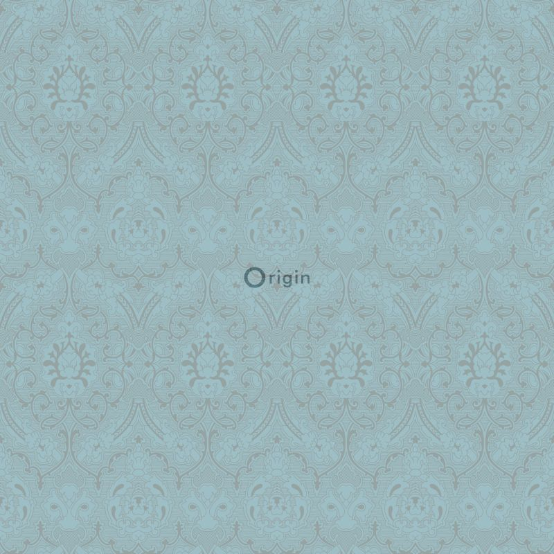 Origin Wallcoverings tapeet ornament jääsinine