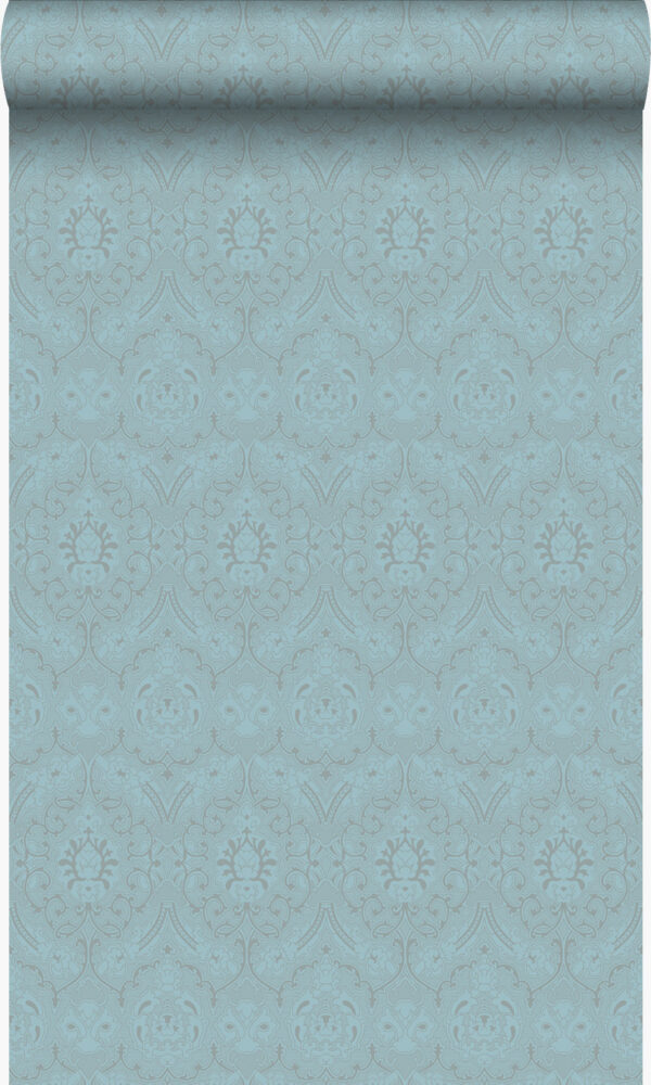 Origin Wallcoverings tapeet ornament jääsinine