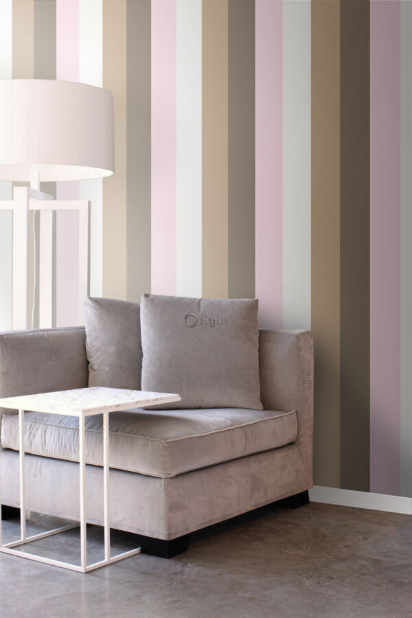 Origin Wallcoverings tapeediribad - roosa ja pruun