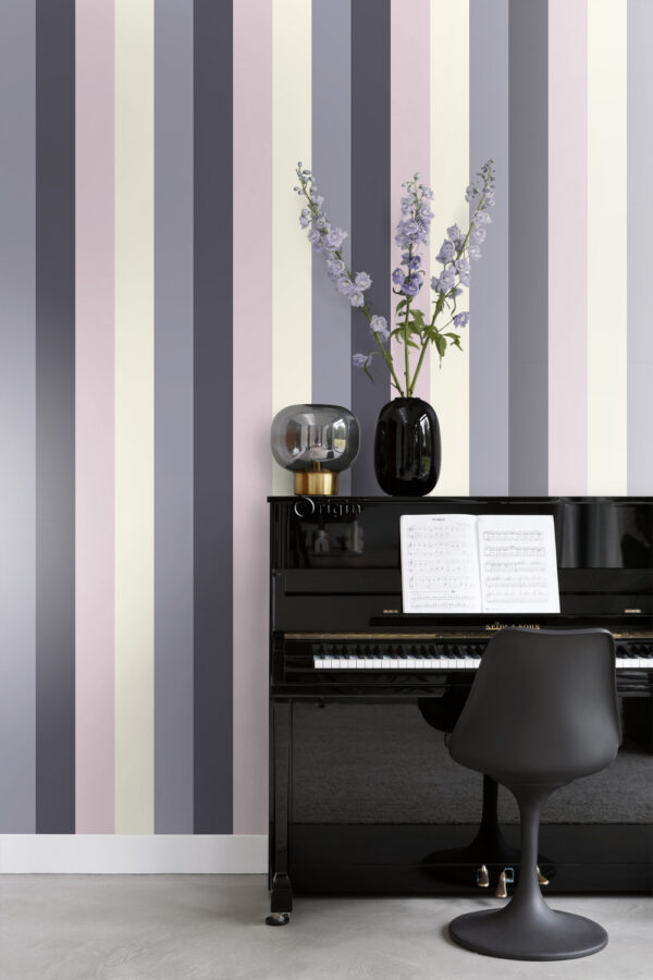 Origin Wallcoverings tapeediribad - lilla ja heleroosa