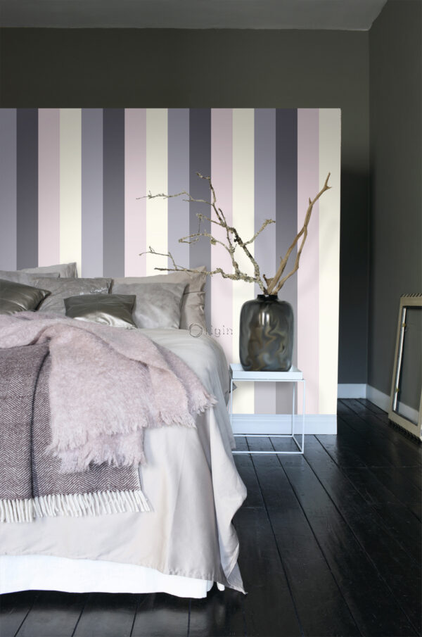 Origin Wallcoverings tapeediribad - lilla ja heleroosa