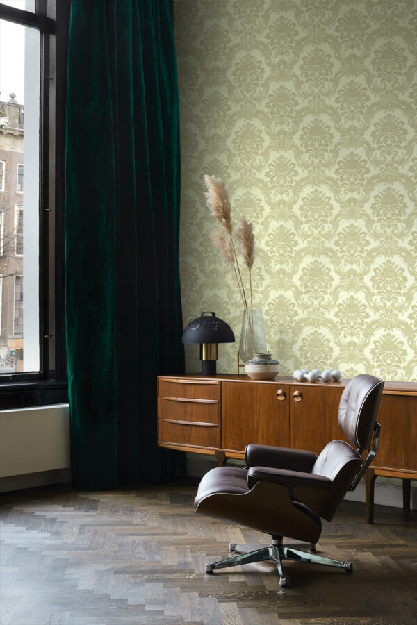 Origin Wallcoverings tapeet ornament heleroheline
