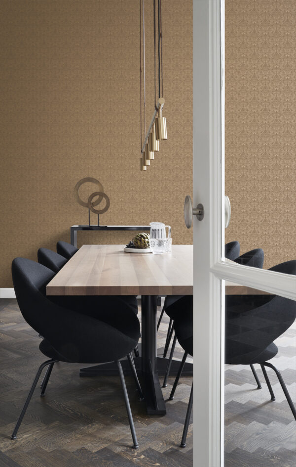 Origin Wallcoverings tapeet ornament - läikiv pronks