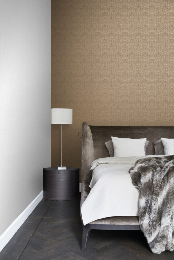 Origin Wallcoverings tapeet ornament - läikiv pronks