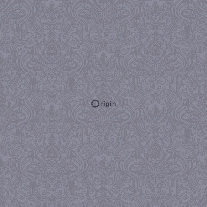 Origin Wallcoverings tapeet ornament - lilla ja hall