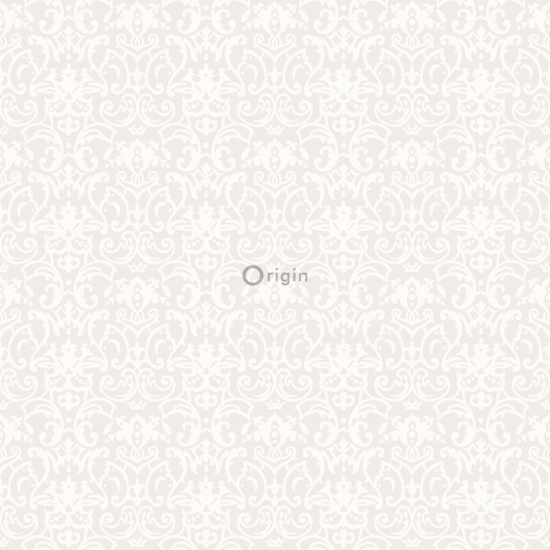 Origin Wallcoverings tapeet ornament - valge ja helehall
