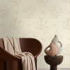 Origin Wallcoverings tapeet õitsev beež ja roosa