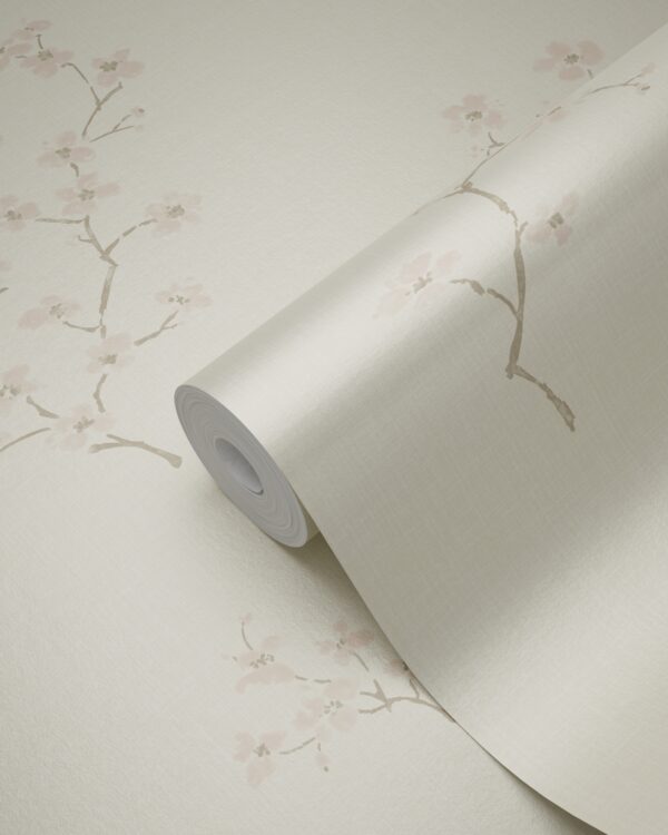 Origin Wallcoverings tapeet õitsev beež ja roosa
