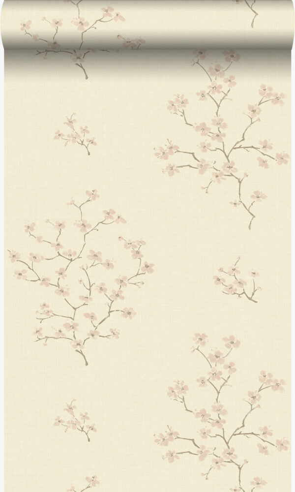 Origin Wallcoverings tapeet õitsev beež ja roosa