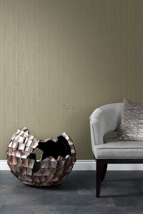Origin Wallcoverings tapeet peened triibud - hele läikiv kuld