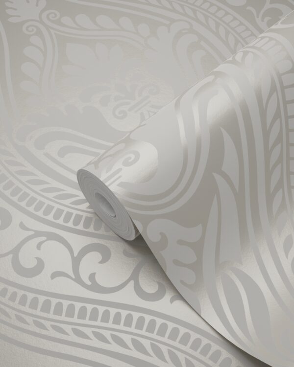 Origin Wallcoverings tapeet ornament - hõbedane