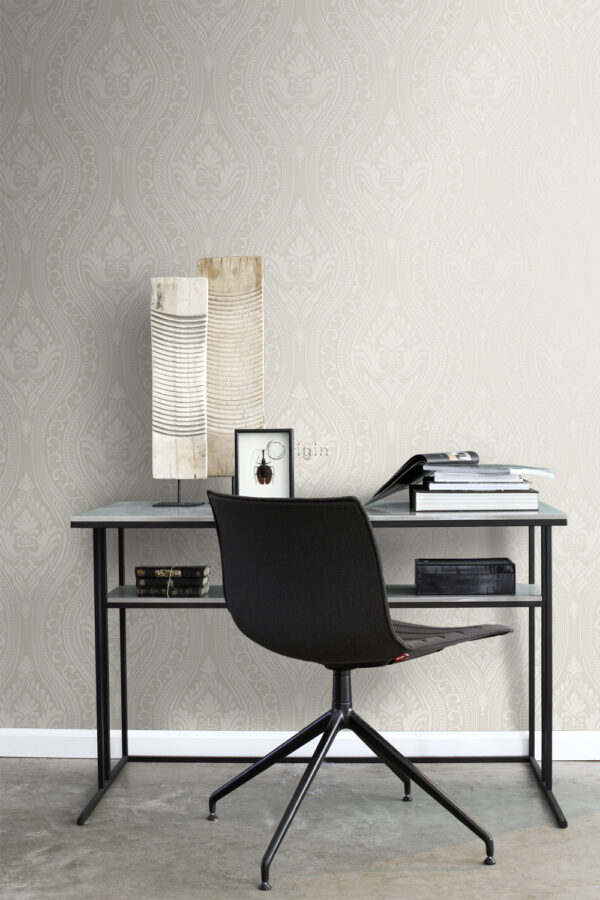 Origin Wallcoverings tapeet ornament - hõbedane